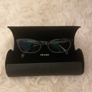 Prada VPR 15P Black Optical Eyeglasses Frames 53□16